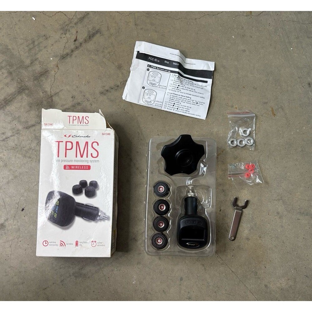 Schumacher Tire Pressuring Monitoring System Wireless SA1346
